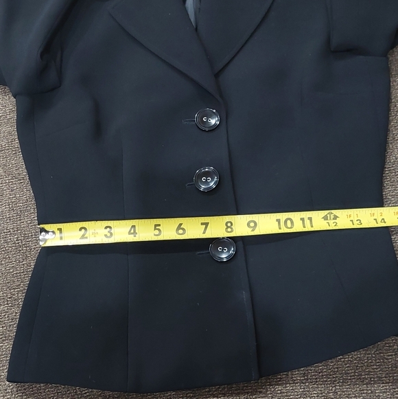 TAHARI Arthur S. Levine Classic Black Blazer Career Jacket Women's Sz 4 - Picture 11 of 13